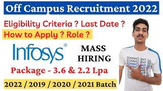 Infosys Recruitment 2022 | Infosys Off Campus Drive 2022 | Infosys Hiring 2020 2021 2022 Freshers