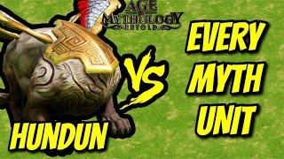 HUNDUN vs EVERY MYTH UNIT | Immortal Pillars | Age of Mythology: Retold