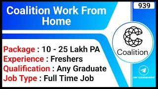 Coalition Work From Home | Online Job Without Investment | Office Assistant Jobs | Online Jobs