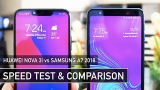 Huawei Nova 3i vs Samsung A7 2018 SPEED TEST | Zeibiz