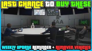 GTA 5 Online Weekly Update Reminder! LAST CHANCE To Get All These Items!