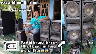 Bedah Isi Komponen Line Array FDB AUDIO Yang Harga Perboxnya 15jt an  • Line Array FDB LA-210 •