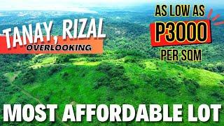 Most Affordable Investment Lot at Tanay, Rizal | Overlooking