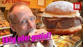 Wir testen den ersten Leberkäs-Krapfen