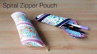 DIY 지퍼돌돌필통/롤지퍼파우치 만들기 - How to make a Spiral Zipper Pouch/Roll N Zip Pencil Case