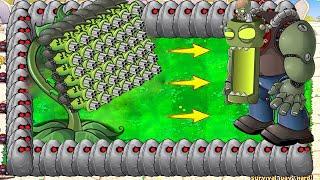Threepeater Gatling Vs Giga Gargantuar Vs Dr Zomboss Plants Vs Zombies Battlez