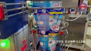 Detergent Packing machine FFS Cup filler 4 side seal