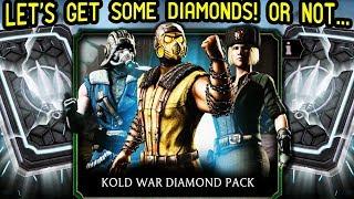 Mortal Kombat Mobile. HUGE Kold War Diamond Pack Opening. Will I Be Lucky Today?