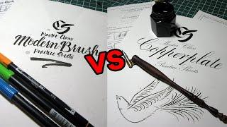 Copperplate vs Modern Calligraphy