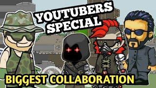 YOUTUBERS BIGGEST COLLABORATION GAMEPLAY IN MINI MILITIA !! 