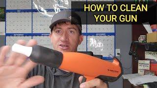 How to clean your powder coating gun  #powdercoating #howtopowdercoat