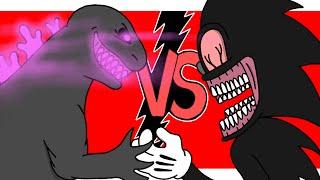 Cartoon Sonic vs Shin Godzilla (Animation)