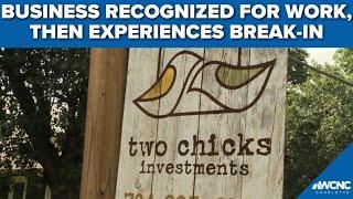 Charlotte small business recognized for their work, then experiences break-in