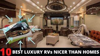 Top 10 Luxury RVs That Are Nicer than Your Homes | Most Luxurious RVs In The World