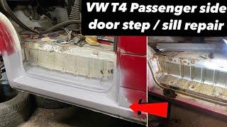 VW T4 Transporter Repairing Rotten Door Step and Sill - VERY rusty T4 restoration build!