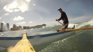 2 Minute Ride - Outrigger Canoe Surfing Waikiki