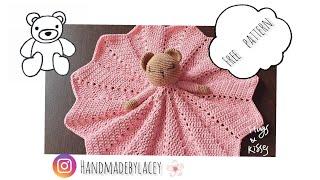 Crochet Bear Lovey ( Free Pattern ) Tutorial [ Security Blanket ]