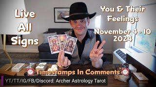 All Signs Tarot ️ You and Their feelings for the week November 4 - 10 2024 