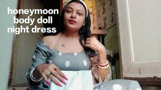 Meesho diya honeymoon baby doll night dress aslobruno koituku Hoya gacha