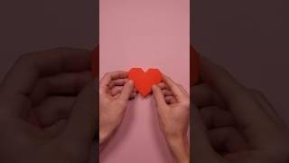 How to Make an Origami Heart (Folding Instructions) ️ #origami #heart #valentine #mothersday #diy