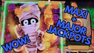 THE MOST INCREDIBLE WINS on the MO MUMMY SLOT MACHINE - MAJOR & MAXI WIN + FULL SCREEN MUMMY!  WOW!