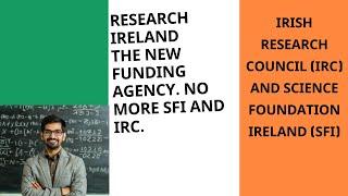 Research Ireland: New Unified Agency for Research & Innovation Funding