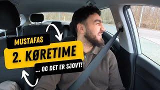 Mustafas rejse mod kørekortet - 2. køretime! 