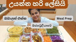 Meal prep Sri Lankan food Sinhala |සතියටම එකපාර මම කෑම හදන විදිහ| cook and meal prep with me