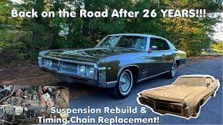 Back on the Road after 26 Years! BARN FRESH 1969 Buick Wildcat Rescue! Pt.3