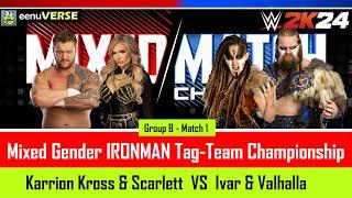 Group B Match 1 | MIXED Gender IRONMAN Tag Championship WWE 2k24