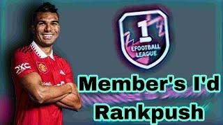 MEMBER'S ID RANK PUSH eFOOTBALL 23 MOBILE | LIVE with THE BongGamingYT  #efootball #pes