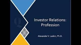 Investor Relations: The importance of the profession