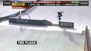 Chas Guldemond Run 1 Men's Snowboard Slopestyle Final