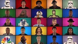 Jimmy Fallon, The Roots & "Star Wars: The Force Awakens" Cast Sing "Star Wars" Medley (A Cappella)