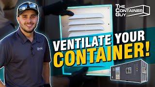 How To Install Vents In A Shipping Container - Big Air 45 Vent Installation | The Container Guy