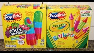 Popsicle Ice Pops: Jolly Rancher & Crayola Scribblers Review