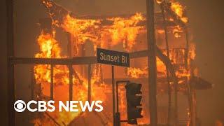 What's happening on the ground in California as crews battle fires in Los Angeles County