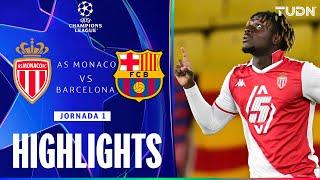 HIGHLIGHTS - Monaco vs Barcelona | UEFA Champions League 2024 | TUDN