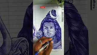 How to draw using Ball pen! Satisfying! #Shorts #art #drawing #artistsonurathore