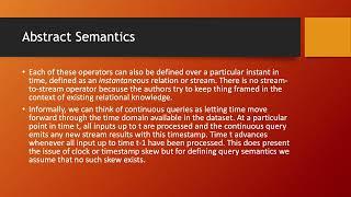 P179 | The CQL continuous query language: semantic foundations and query execution