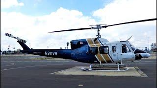 Bell 212 Twin Huey Helicopter Engine Startup & Takeoff N911VR UH-1N