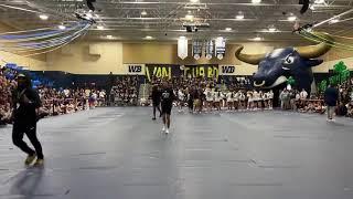 West Boca Football at 2024-25 High School Pep Rally