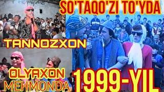 So'taqo'zi va Tannozxon 1999 yil to'yda. Сутакузи ва Таннозхон 1999 йил туйда.