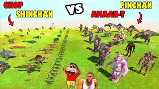 CHOP and SHINCHAN vs PINCHAN and AMAAN-T in Animal Revolt Battle Simulator ARBS HINDI