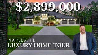 Naples, FL Luxury Home Tour  - New Construction Real Estate