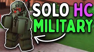 SOLO HARDCORE MILITARY TOWERS ONLY | Roblox Tower Defense Simulator