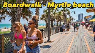 Myrtle Beach Boardwalk walk Busy weekend 2023