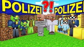 Dendys Familie REICH vs Buflos Familie ARM Polizeistation Überleben Challenge in Minecraft!