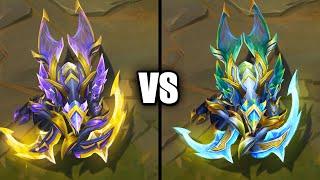 Crystalis Indomitus Kha'Zix vs Mythic Chroma Skin Comparison (League of Legends)