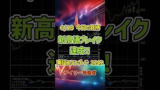 6月18日 今日の新高値ブレイク達成銘柄 アーバネットコーポレーション 東証スタンダード 3242 個別株 上昇銘柄チャート